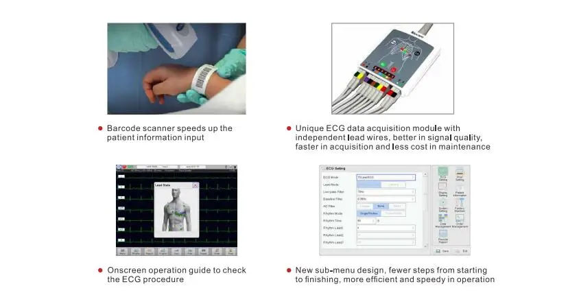 Low Price For 6 Channel Multichannel Ecg Machine