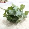 Modern style design Chinese green plants artificial magnolia leaf