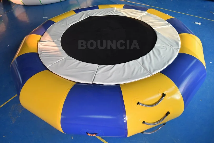 Inflatable Sea Trampoline / Water Trampoline With Spring