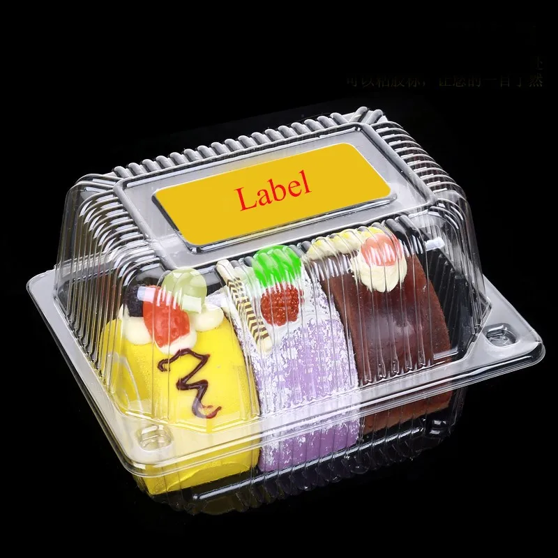 High Quality Food Grade Disposable Rectangular Clamshell Clear Plastic
