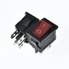 KCD1 rocker switch 4pins 2files with red LED indicator 21*15mm on/off 10A250VAC power control switch