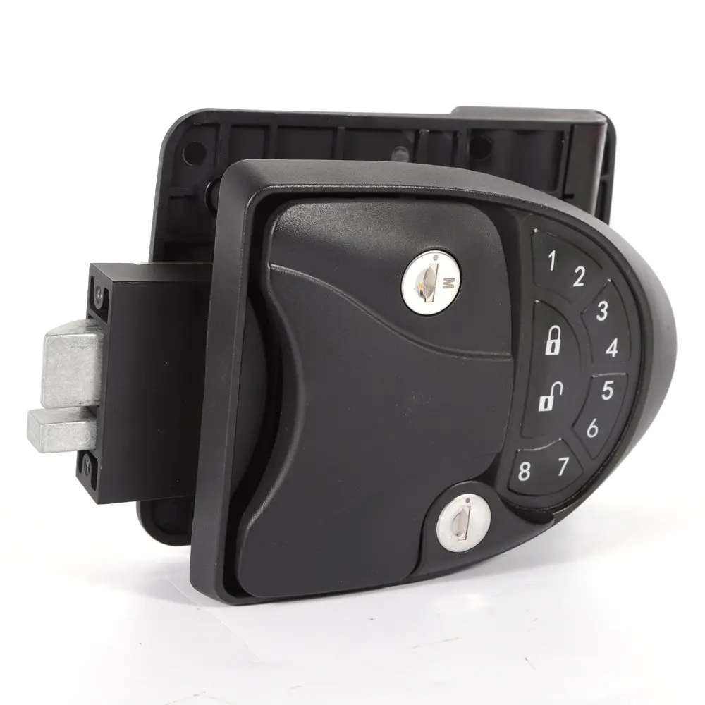 Door Lock Compact Keyless Entry Keypad ship Trailer w/ Remote Lock Accessories