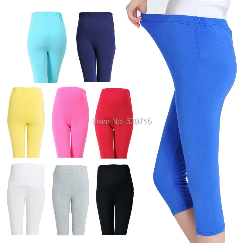 maternity clothes maternity pants Hold Up Abdomen soft maternity Leggings model clothes for pregnant women 9