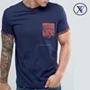Best Selling New Style Men Fiited Plain Cotton T-shirt with Pocket