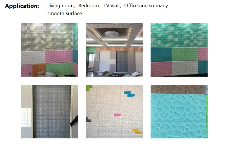 Bulk Eco Friendly 3d Foam Wallpaper Flower Eva Foam Stickers Wallpaper