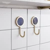 Luxury Marble Metal Brass Wall Mounted Clothes coating coat Hook