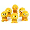 Emoticon Figure Funny Smiley Face Springs Car Decoration For CarInterior Dashboard Cute Doll Expression Pack Toys