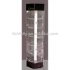 Round Glass Perfume display Cabinet with glass plate for exhibition