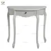 Home Furniture Half Moon White Console Table