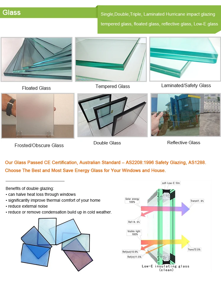 AS2208Double Glaze Insulated Aluminum Bi Folding Patio Door