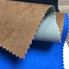 Shoe upper fabric surface is suede, good use for shoes and furniture fabric, we have stock lot sell