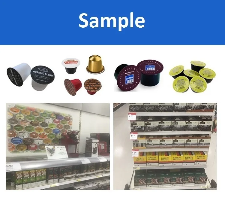 Rotary automatic coffee packing machine with empty capsules