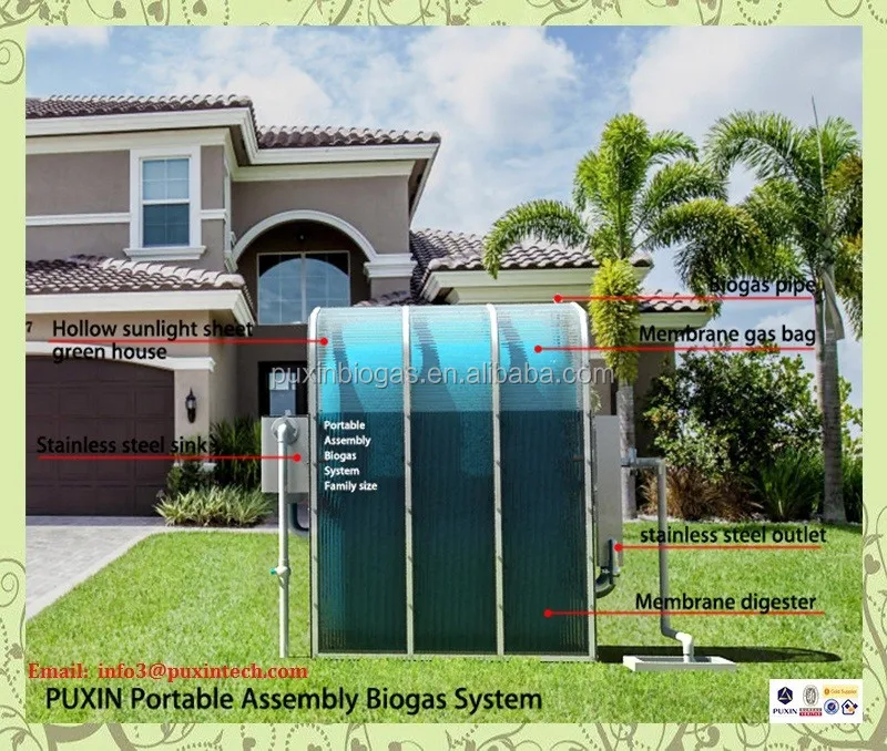 Assembly Home Biogas Digesteur De Biogaz Domestique,Digesteur De Biogaz ...