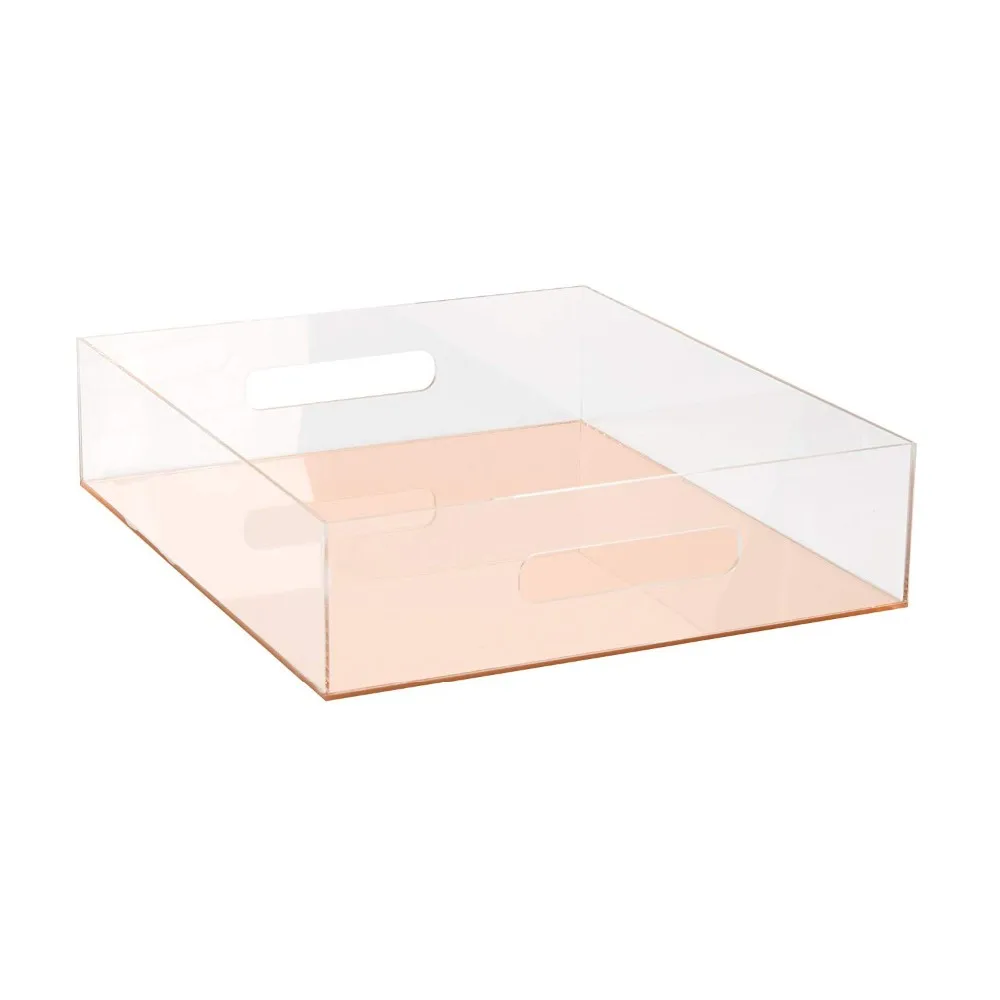 Clear Cube Storage Shelf Wall Mounted Acrylic Display Box With 2 Screws