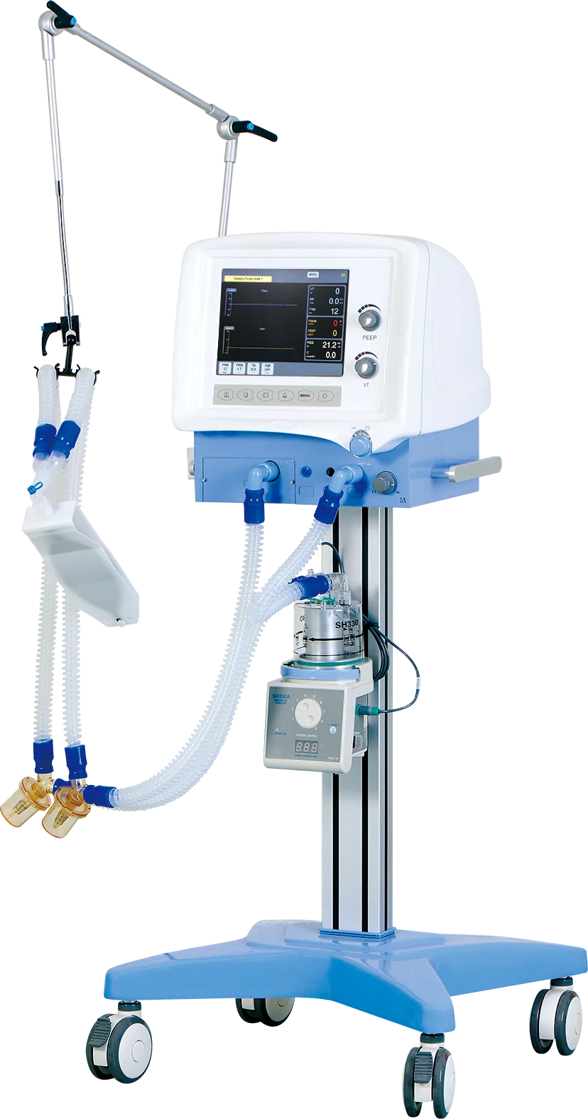 医院设备移动运输气泡icu呼吸机制造s1600价格最优惠的空气呼吸机