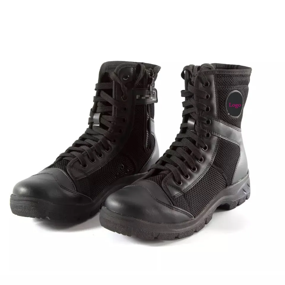军队舒适的警鞋黑色与所有尺寸