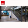 Modern durable stainless steel indoor stair spigot glass railing design
