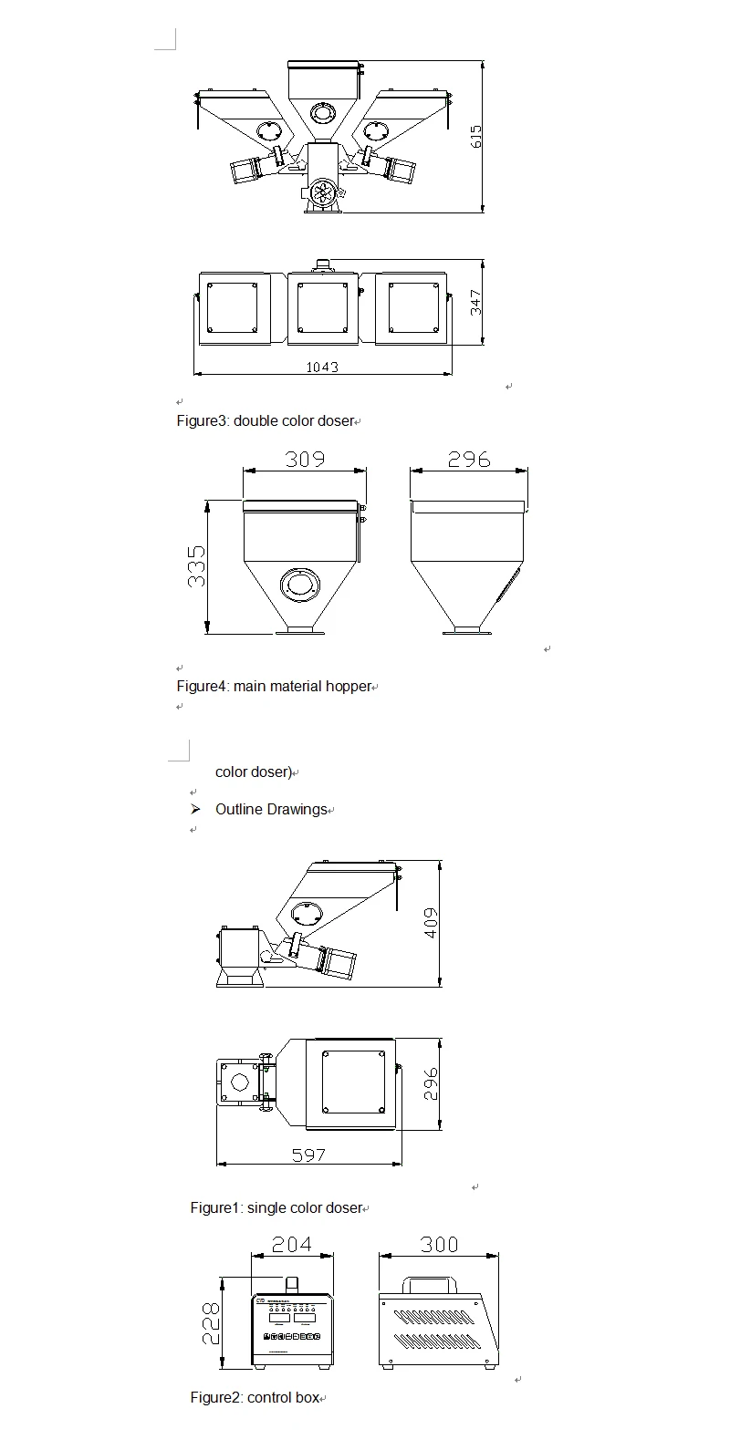 Good quality China single color plastic volumetric doser