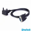 UMATECK 90 Degree Down Angled DVI to VGA Adapter DVI-I 24+5 to VGA HD15 Cable Support 1080P from PC, Laptop to Monitor,projector