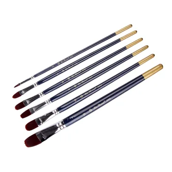 Xinbowen Quality Professional Wood Handle Nylon Hair Artist Brushes ...