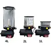 Crusher for plastic and mixer laboratory for dispenser pump for cosmetic bottles