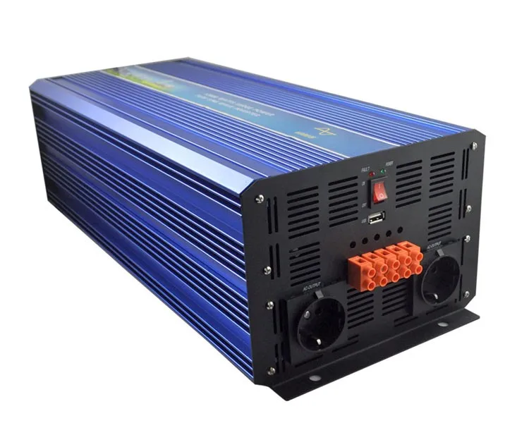 离网领带直流交流电源逆变器 12v 220v 6000w 太阳能供电系统