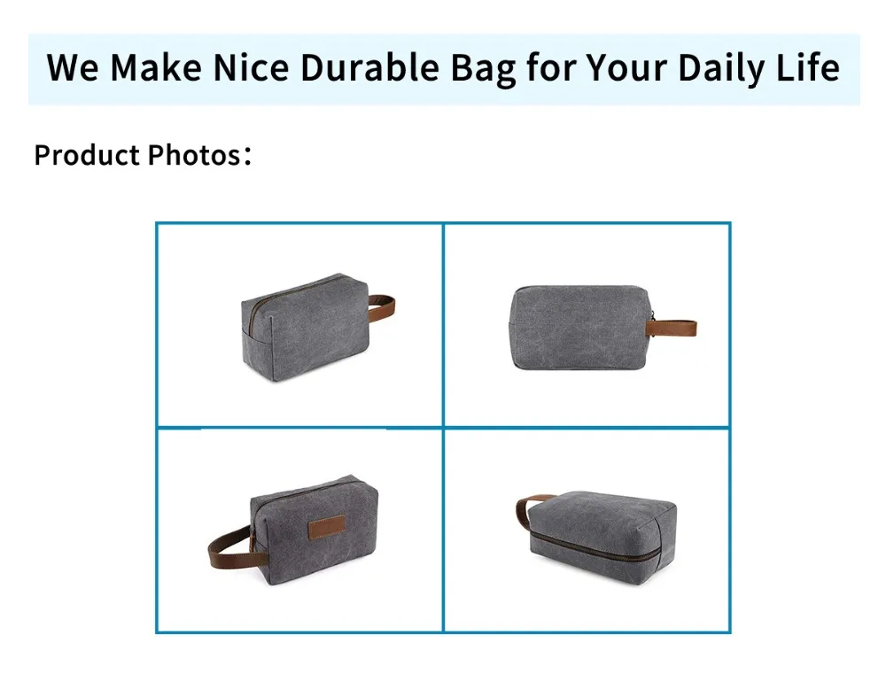 Iso Bsci Lvmh Lightweight Large Hanging Travel Toiletry Bag For Men