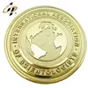 Customize 3D zinc alloy gold plated metal souvenir coin for scientologists of intertational association