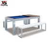 2018 modern Indian snooker pool table dining pool table with benches