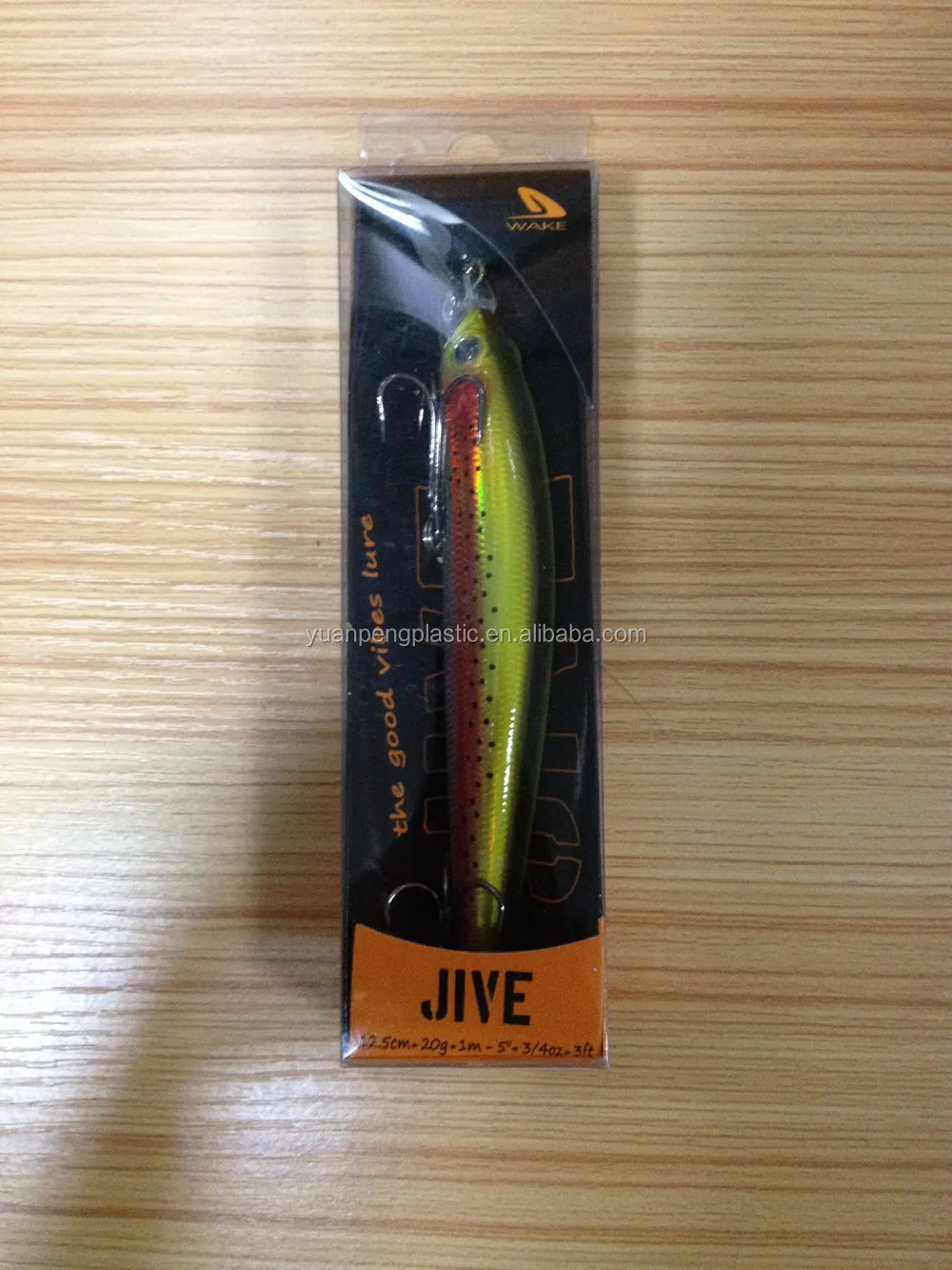 Custom Fishing Lures Plastic Packaging Box With Inner Tray,Waterproof