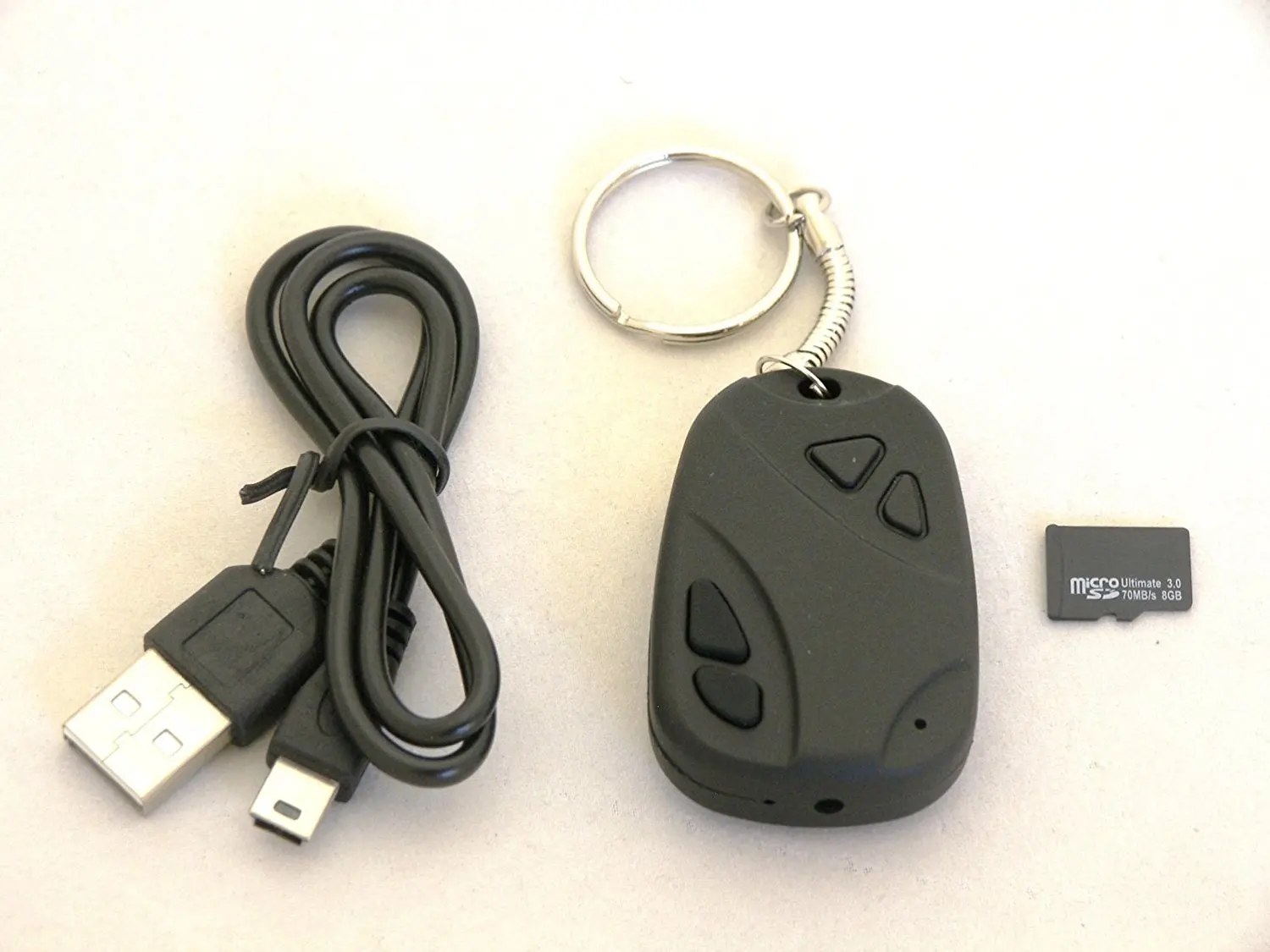 808 car key chain spy camera recorder 720 480 tf