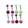 New design mixed styles banana free belly button rings