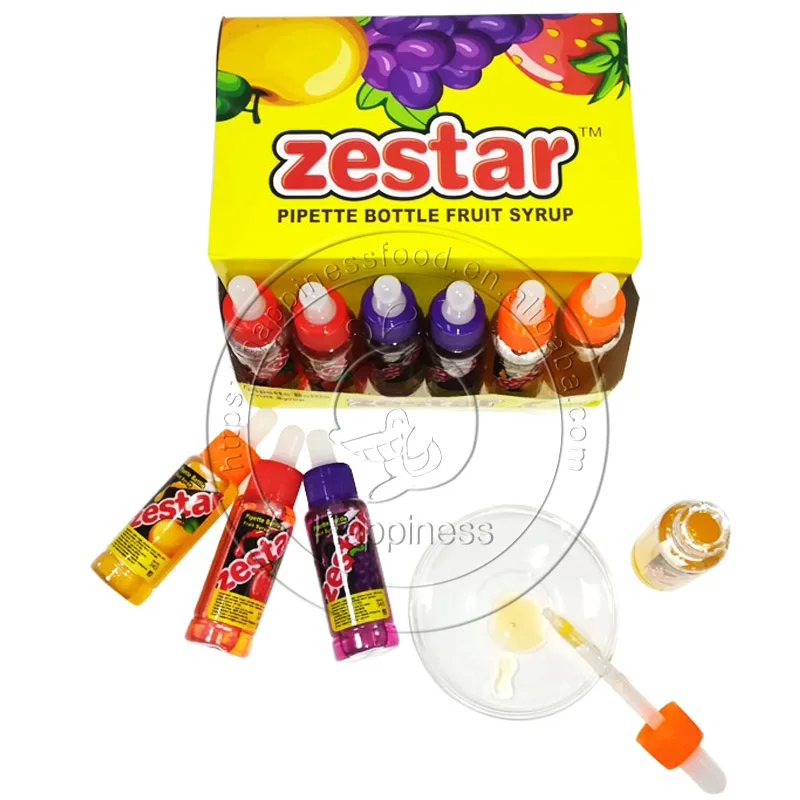 Zestar Pipette Bottle Fruit Syrup Liquid Candy Buy Halal Sweet Spray Liquid Candy Color Liquid