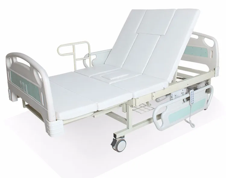 Multifunction Electric Manual Rotating Hospital Bed With Abs Bedhead