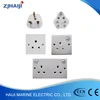 High performance 250V/10A series of marine british cabin plug socket and switch