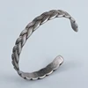 Retro Vintage Stainless Steel Casting Figure Cuff Bracelet Mens Jewelry