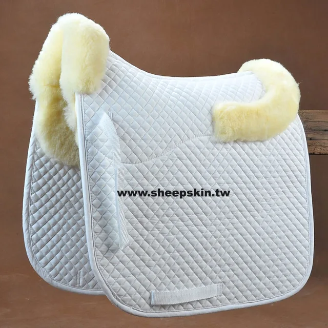 Classic horse square sheepskin saddle pad manufacture