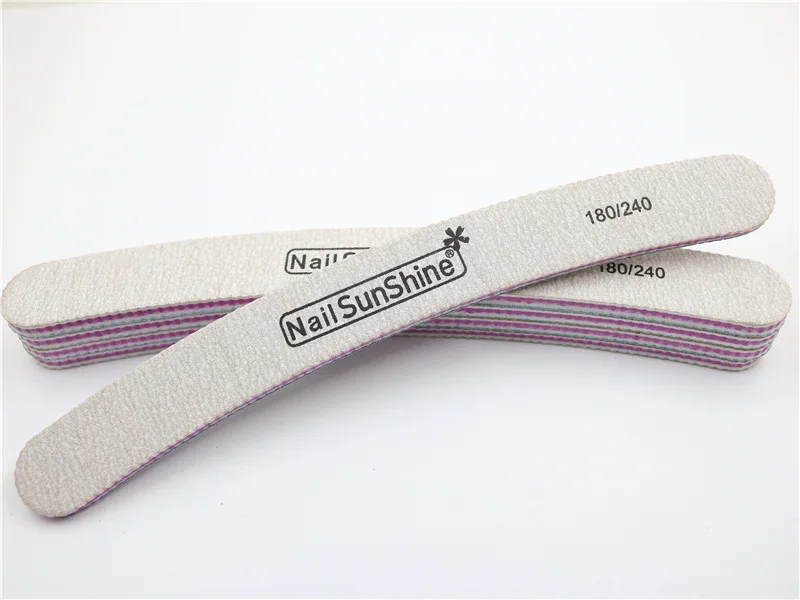 Curved Nail File Polished Doublesided High Quality Repaired Nails