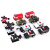 Wooden Town Vehicles Play Set Military Police Car Model Toys 12 pcs