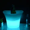 LED nice-looking Ice Bucket / Rgb Color battery rechargeable led ice cooler plastic led ice bucket