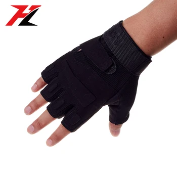 Adjustable Elastic Wrist Wraps Weight Lifting Gloves With Custom