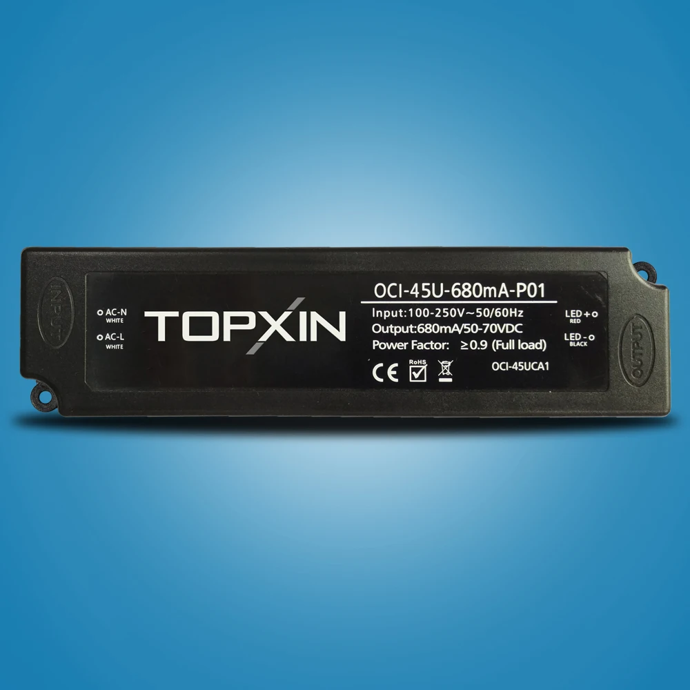 Topxin No Flash/flicker Free /low Flicker Led Driver Low Ripple 45w