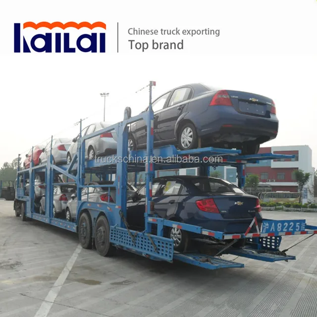 cimc 3 axle semi trailer truck car carrier truck