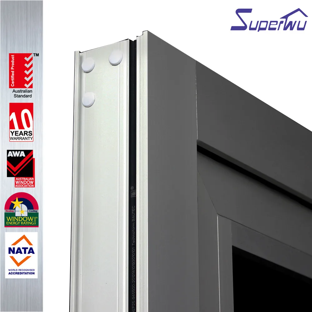 Customized soundproof aluminum glass folding door bi folding doors double glazed for exterior
