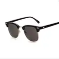 J30 Classic Half Metal Sunglasses Men Women Brand Designer Glasses Mirror Sun Glasses Fashion Gafas Oculos