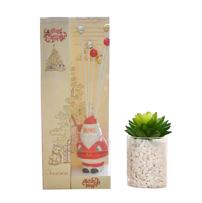 Christmas Santa Claus Reed Diffuser Ceramic Bottle Lavender Essential