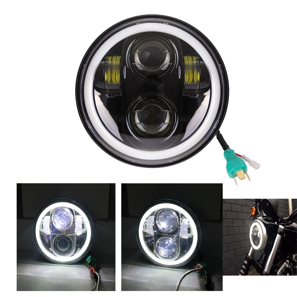 Motorcycle Lighting System Motorcycle Round 5.75'' Led Headlights Led
