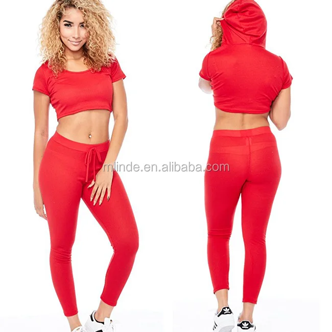 plain red tracksuit