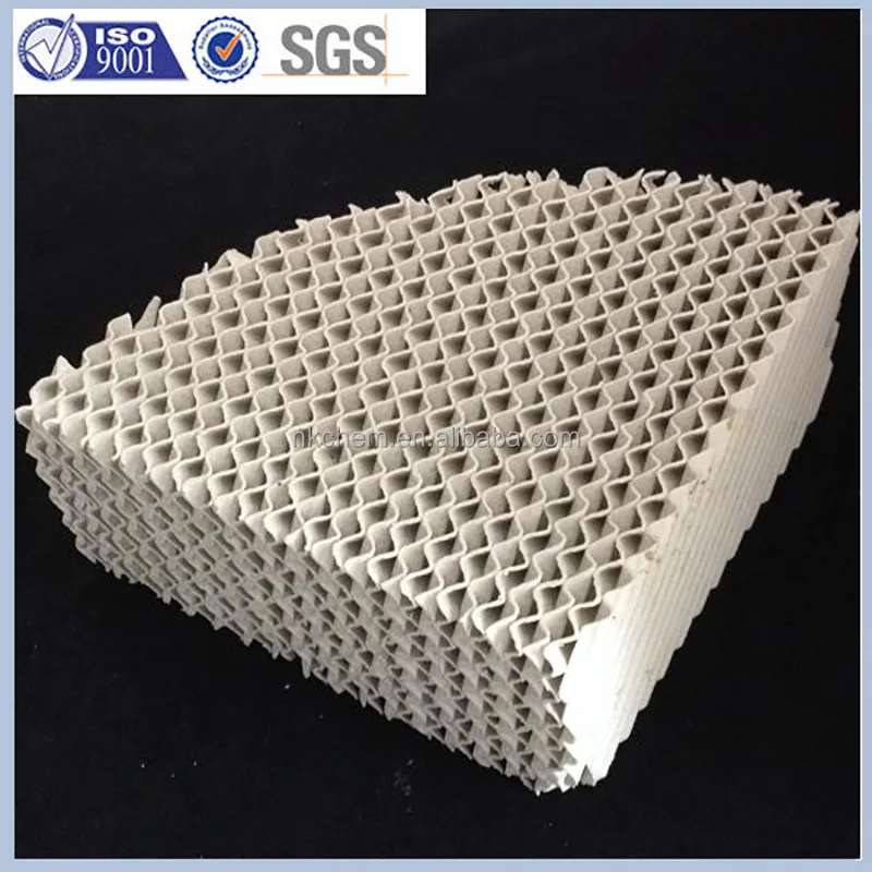100y/125y/160y/250y/350y Ceramic Structured Packing For Fining And