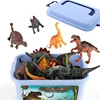 Amazon 44pcs lifelike dinosaur pvc toy plastic animal toy plastic toys for kids play 2019